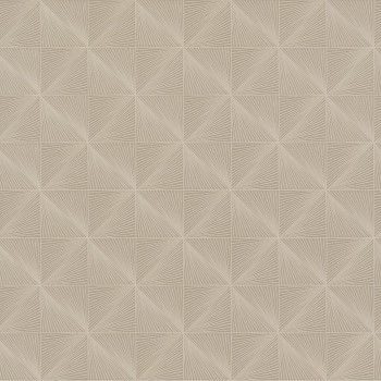 Hnedo-béžová vliesová tapeta geometrický vzor, CU3313, Cumaru, Grandeco